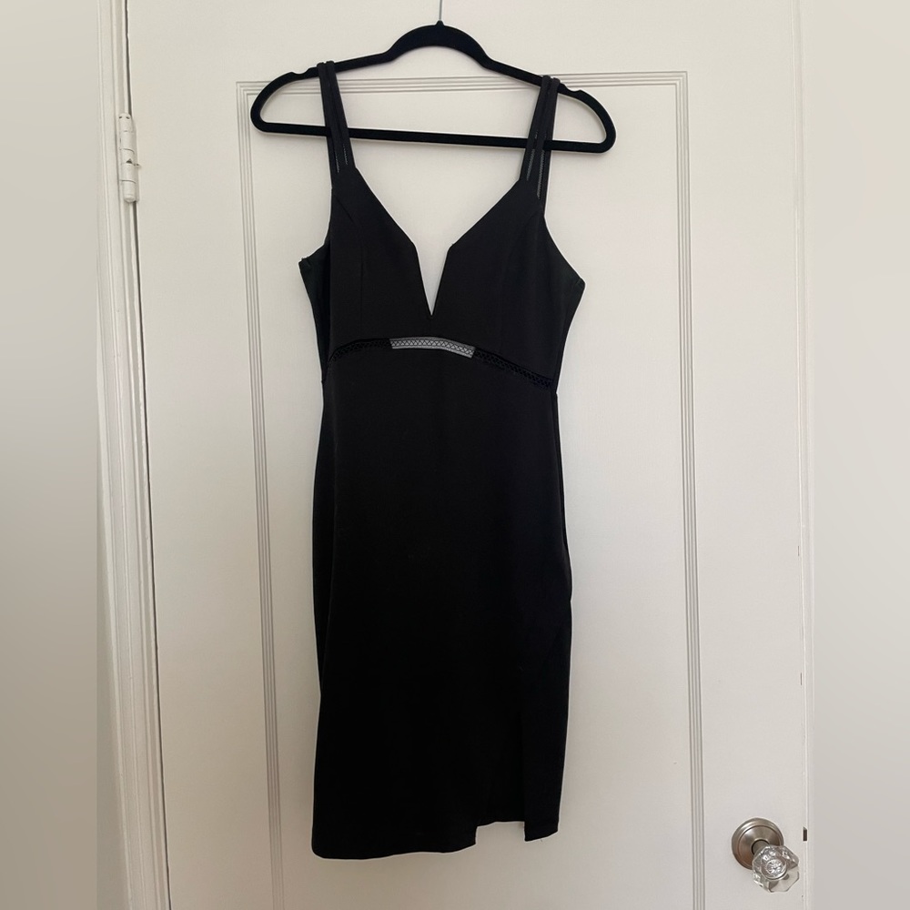 Nordstrom Do+Be black lace vent body on dress size small